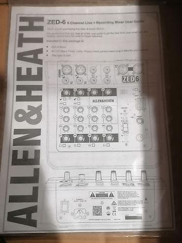 rostilj beli: Allen & Heath ZED-6 kompaktni analogni mikser - 6 ulaza / 2-bus — 7