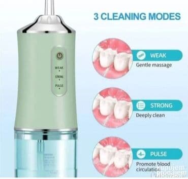 Auto elektronika: Prenosni oralni irigator – „Tooth cleaner“ - 3 režima čišćenja: Weak — 1