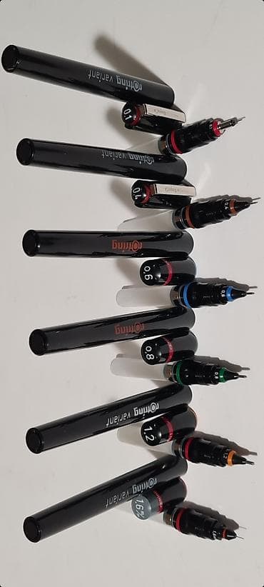 cepac za drva na benzin: • Dva pakovanja rOtring rapitografa i jedno pakovanje rOtring šestra — 7