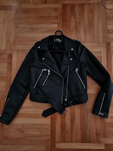 balea kapi za kosu: Crna biker jakna od eko kože - Klasičan moto kroj sa reverima i — 5