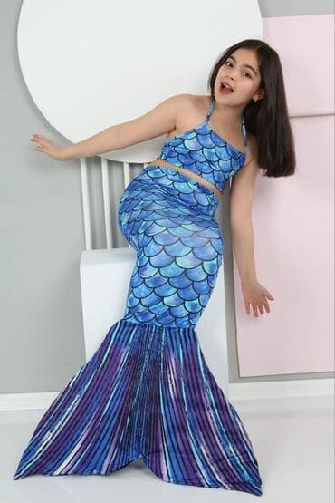 kupaci donji delovi: Trodelni sirena kupaći do 12 godina - 2800 din — 7