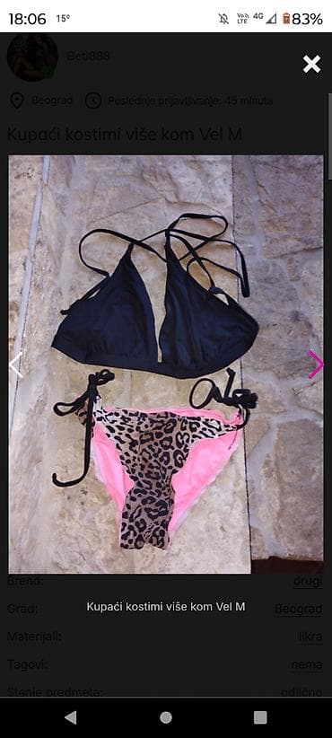 kupaci sa ogrtacem: Kupaći M više kom 480 din po komadu nošeni par puta — 2