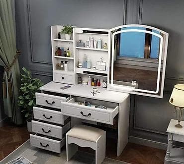 ugaoni element za kuhinju: Sto za sminkanje Veliko LED ogledalo s ugrađenim osvetljenjem ✅ 5 — 2