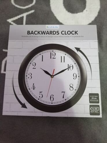 Daske za peglanje: Zidni sat, bоја - Crna, Novo — 2