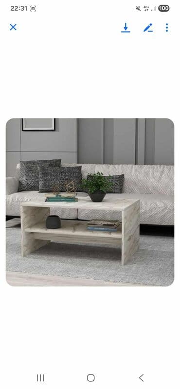 polovan namestaj za kafice: Apollon - White, Sapphire Oak White Sapphire Oak Coffee Table 100% — 6