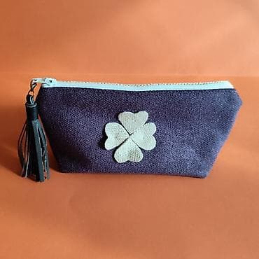 matrix naocare za sunce: Ručno rađena torbica/neseser od eko antilopa - Materijal: mekani eko — 4