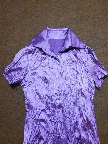 kaftan haljine za plazu new yorker: M (EU 38), Satin, Single-colored, color - Purple — 2