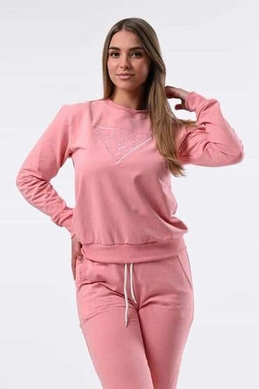 tech fleece zuti: Ženska dukserica žute boje sa dugim rukavima i okruglim izrezom — 14