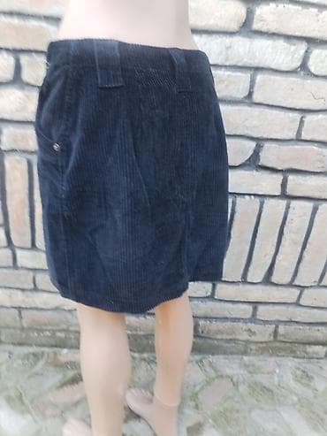 kamel boja: Somot suknja – velicina M - Materijal: somot (rebrasti, mekan i — 3