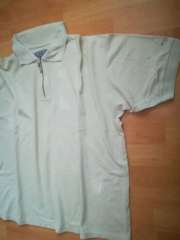 conto bene muske pantalone: Majica vel XXL, bež Monto Bene sa kragnom, obim grudi 120 cm, dužina — 4