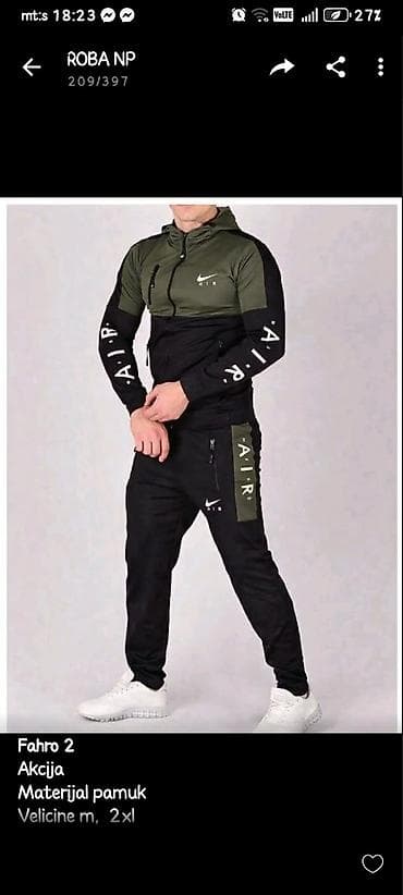 paul shark beograd: Trenerka Nike, bоја - Siva — 2