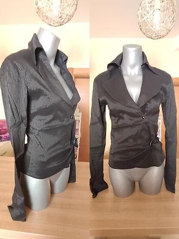 Ženska košulja/bluza CATANIA Fashion - Boja: crna sa suptilnim — 2