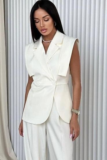 Lične stvari: 💫💫Damski komplet – sako bez rukava i pantalone sa širokim nogavicama — 3