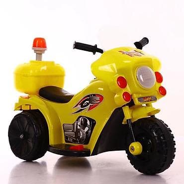 dečiji motor na akumulator: Motor Polis Mini 6V Žuti – dečiji motor na akumulator Ključne — 1