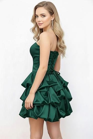 Sakoi: 🔥Kratka svečana haljina bez bretela od satena
✅3200 din — 5