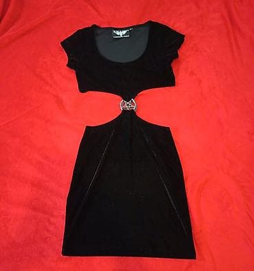 kargo pantalone h: Killstar Stacia Dress, plisana gothic haljina Nosena par puta, u super — 2