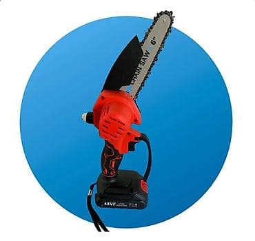 pdr alat: Akumulatorska mini lančana testera + električne makaze za grane (set) — 4