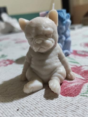 haggi vagi: Dekorativna figurica – sedenje šteneta (verovatno buldoga), izrađena u — 5