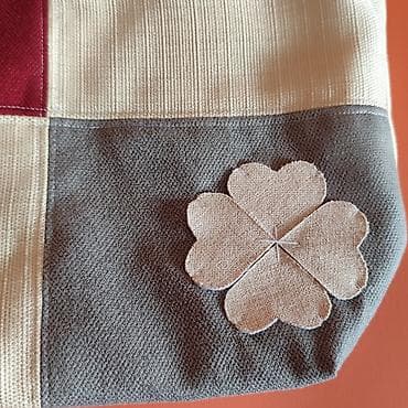 torbe od platna: Platnena tote torba – patchwork dizajn - Ručno šivena torba od — 7