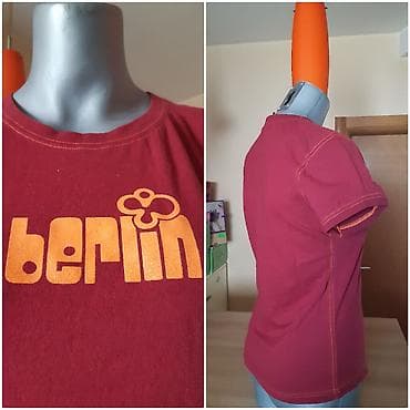 zenski prsten: Majica “Berlin” – ženska, kratkih rukava - Boja: bordo/crvena sa — 3