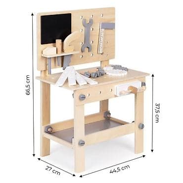 srebrne alke sa cirkonima: DRVENA RADIONICA ZA DECU – STO ZA ALAT ECO TOYS Šifra proizvoda — 1