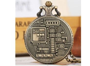 moderni satovi: Džepni sat BITCOIN Elegantan, predivan džepni sat sa motivom — 2