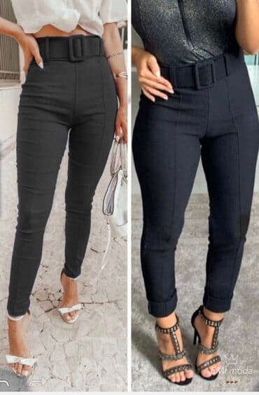 mona kozne pantalone: S (EU 36), M, L, Normalan struk — 1