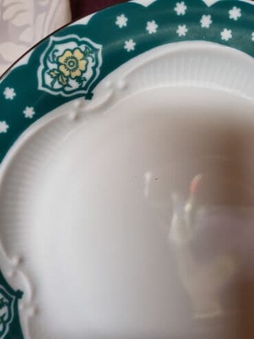 solje za caj: Set memacki porcelan Lettin 70te. Set perfektan. pozlata — 14