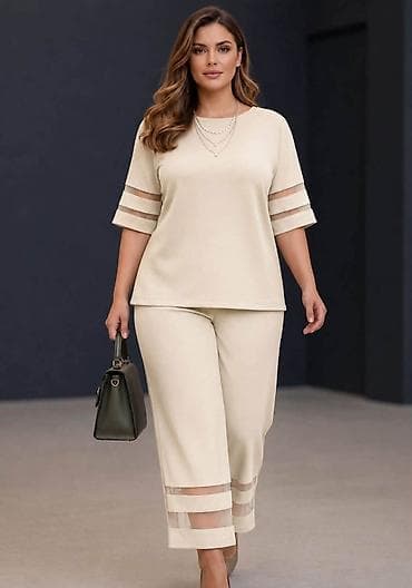 kargo pantalone h: 07. ✨ Komplet za punije koji spaja udobnost i eleganciju 💫 Savršen — 2