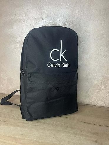 Ruksaci – crni, sa brendiranim printom (Calvin Klein, Nike, adidas) -
