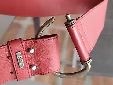 polovne svecane haljine: RASPRODAJA!!Ženski široki kaiš u boji korala/riđkasto-crvenoj. - — 4