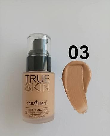 krema za opekotine od sunca: YABAILIAN TRUE SKIN Liquid Foundation – tečni puder sa visokom — 3
