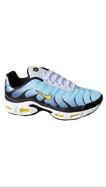 Patike: Nike Air Max Plus (Tn) patike – plavo/crno-belo sa žutim detaljima - — 1