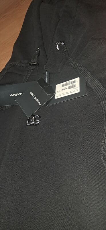 Duks, M, Dolce & Gabbana, bоја - Crna, Sa kapuljačom