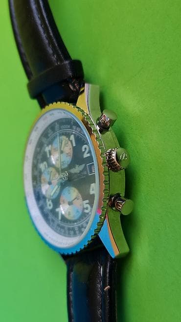 polovni rucni satovi: Breitling Navitimer hronograf – pilotski sat sa crnim brojčanikom - — 5