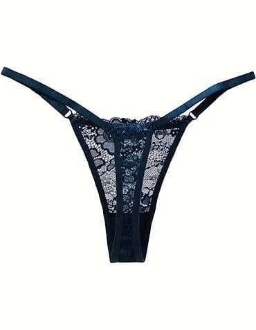 yellow cab cipele: Čipkaste ženske tanga gaćice sa podešavajućim bočnim trakama - Model — 5