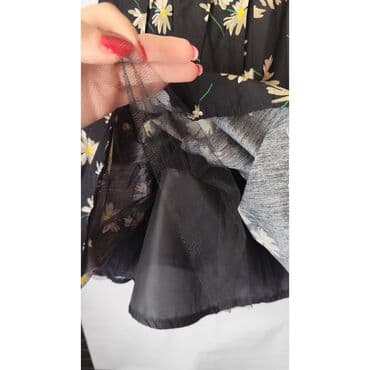 dugacke haljine: Zara M (EU 38), color - Black, Cocktail, Without sleeves — 5