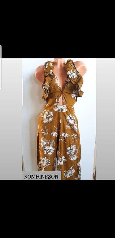 svilene ešarpe beograd: M (EU 38), Floral, color - Brown — 1