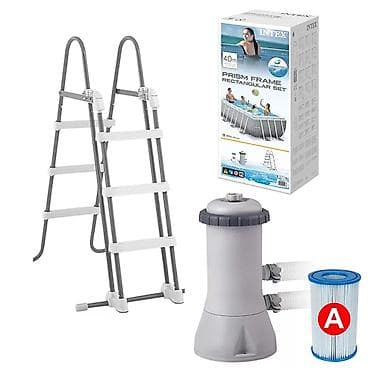 reducir za cunak 200 na 120: Porodični bazen za dvorište Intex Prism Frame 4 × 2 × 1 m (šifra — 3
