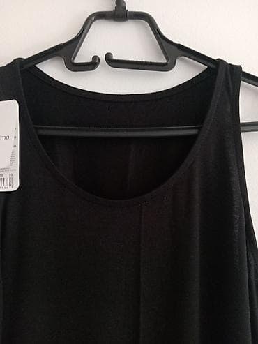 cropp patike: Crna maxi haljina bez rukava - Model: ravna silueta sa širim — 3