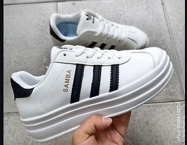 Patike Adidas Samba – bele sa crnim detaljima - Model: Samba -