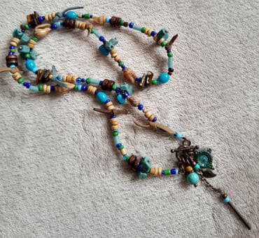 hermes narukvice: Prelepa narukvica od prirodnih materijala Tirkiz, drvo kokosa — 1