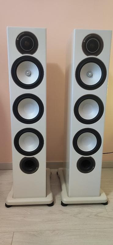 aktivni zvucnici sa pojacalom: Monitor Audio Silver RX8, elegantna bela klavir lak boja (za koju se — 5