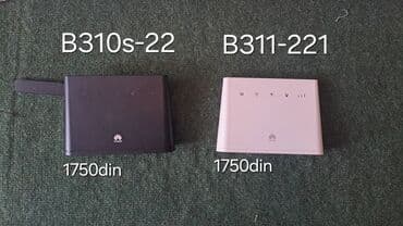 Modemi, ruteri i mrežni uređaji: Huawei 4G LTE ruteri – modeli B310s-22 (crni) i B311-221 (beli). -