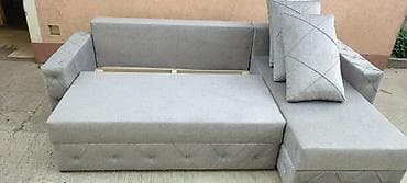 Donji delovi trenerke: Ugaona garnitura na razvlačenje – siva, sa prostorom za odlaganje - — 3