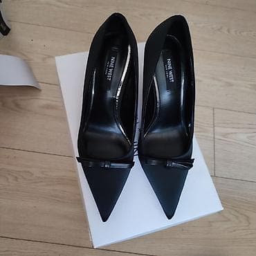ara obuća beograd: Nine West elegantne crne salonke. Materijal nalik satenu, sa — 3