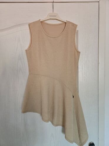 tunika fon: XS (EU 34), S (EU 36), Polyester, Single-colored, color - Beige — 1