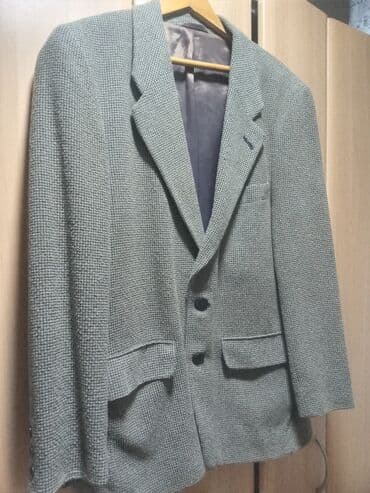 tech fleece 1:1: Suit jacket, XL (EU 54), color - Grey, Wool — 7