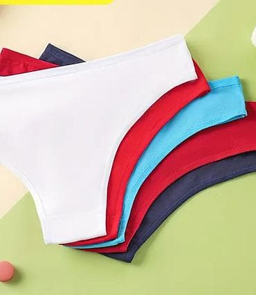 Donji veš: Set gaćica za tinejdžerke – 5 komada, nasumični izbor boja - Model — 2