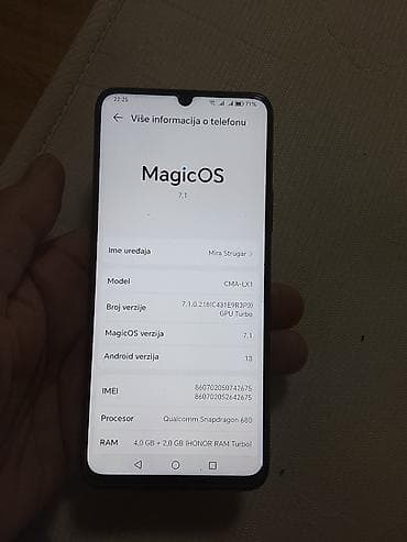 prodaja telefona jagodina: Honor (model CMA-LX1) smartphone - Ekran: 6.5" HD+ rezolucije 1600 × — 4
